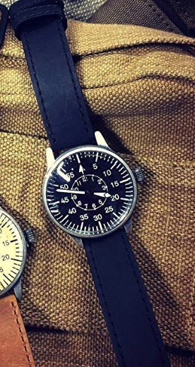 Mil-Tec Pilot Retro ρολόι, μαύρο