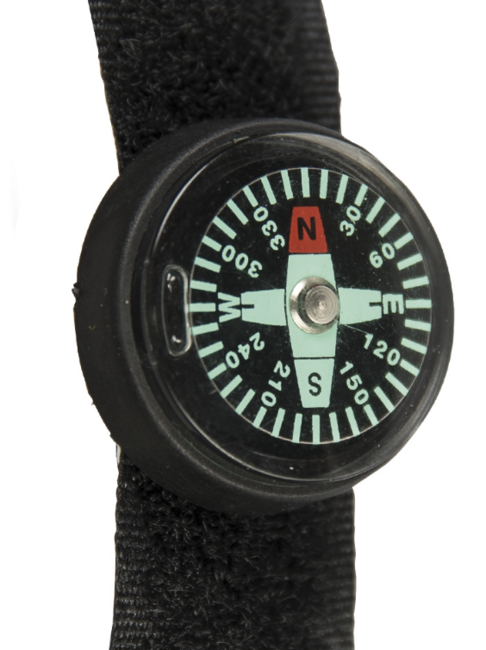 Mil-Tec mini πυξίδα καρπού, μαύρο