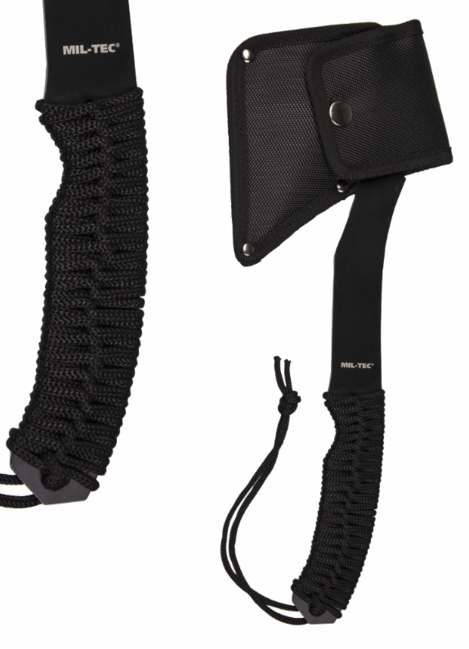Mil-Tec Tactical Paracord Τσεκούρι, μαύρο, 36 cm
