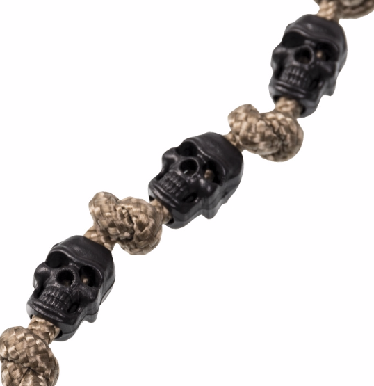 Mil-Tec Κεφαλοπέρατα Κορδονιού Skull 10τμχ, Μαύρο