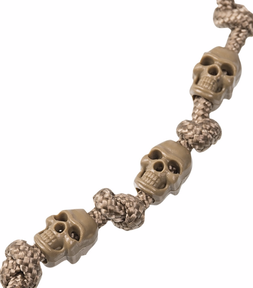 Mil-Tec Κατακόρυφες Τερματικές Άκρες Κορδονιού Skull 10τεμάχια, coyote