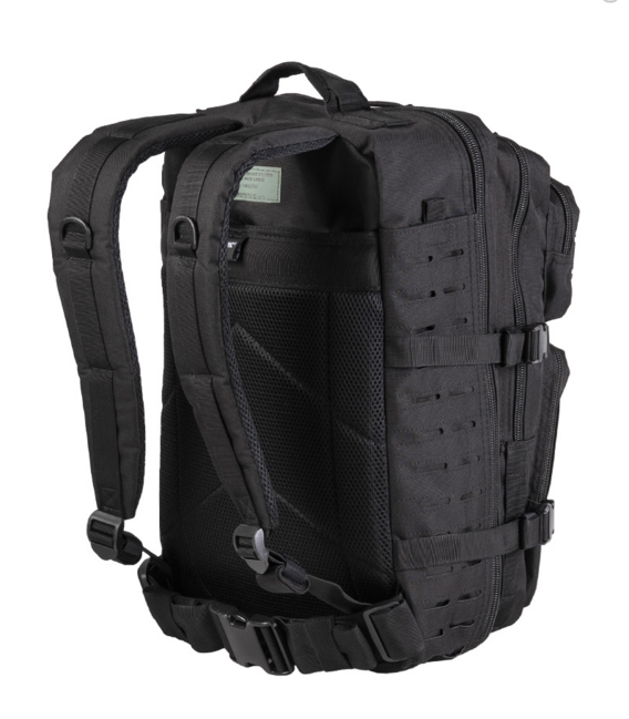 Mil-Tec US Assault Large σακίδιο πλάτης Laser Cut, μαύρο, 36L