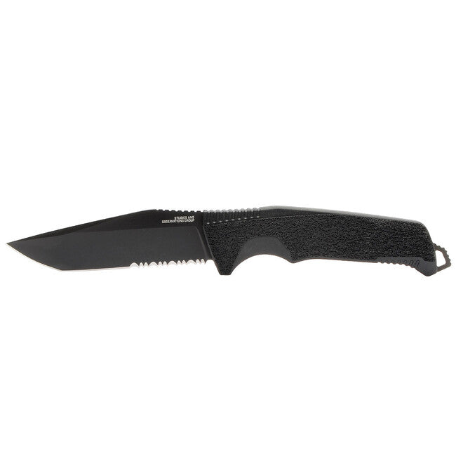 SOG Trident FX Σταθερό Μαχαίρι Partially, Blackout, Partially Serrated
