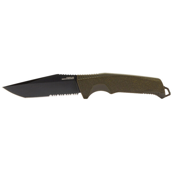 SOG Trident FX Σταθερό Μαχαίρι Partially, OD Green, Partially Serr