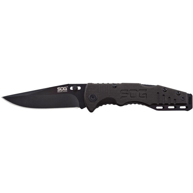 SOG SALUTE MINI Αναδιπλούμενο Μαχαίρι Black Oxide, G10