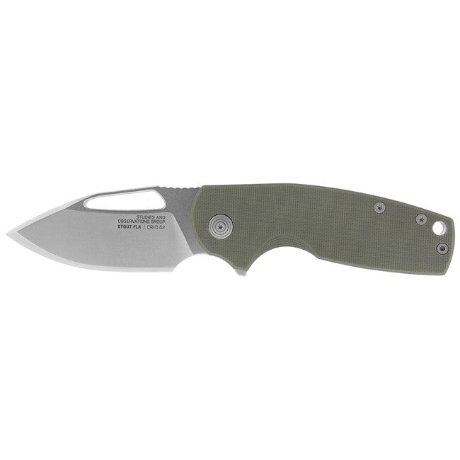 SOG Stout FLK Μαχαίρι Διπλής Δράσης, OD Green + Stonewash