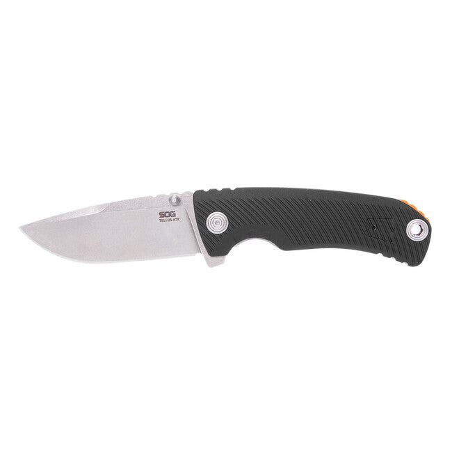 SOG TELLUS ATK Αναδιπλούμενο Μαχαίρι, Black + Blaze Orange