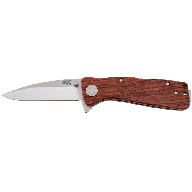 SOG TWITCH XL Αναδιπλούμενο Μαχαίρι, WOOD HANDLE