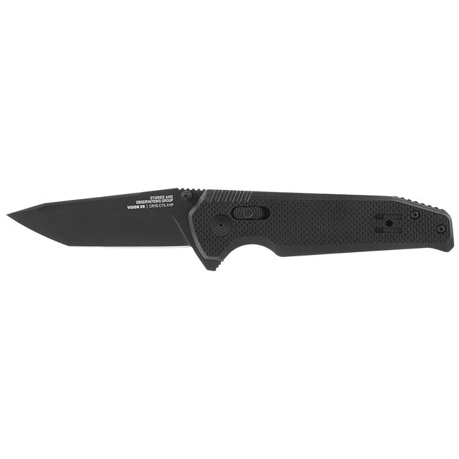 SOG VISION XR Μαχαίρι Αναδιπλούμενο, Μαύρο, STRAIGHT EDGE