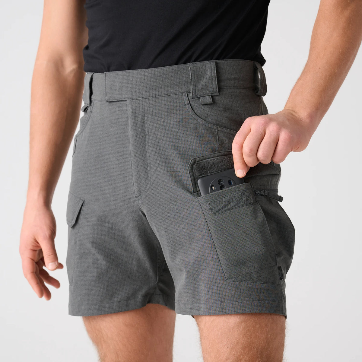 Helikon-Tex OTS Ultra AeroTech kraťasy, black – detail 2