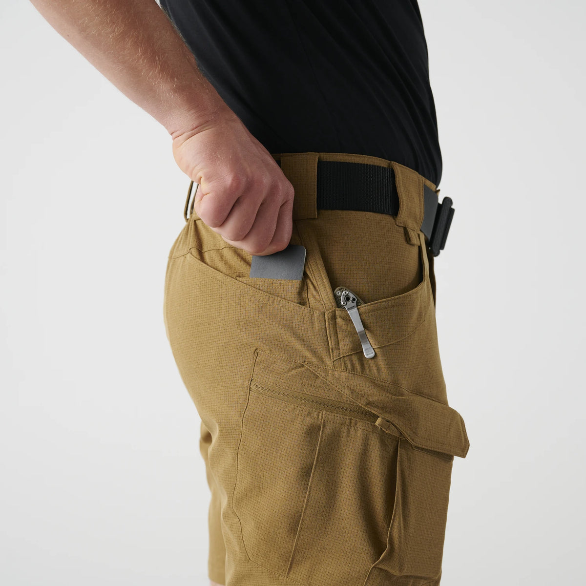 Helikon-Tex OTS Ultra AeroTech kraťasy, black – detail 4