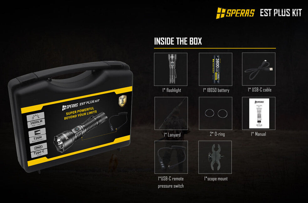 Speras EST Plus Kit Σακίδιο Μπαταρίας 2100LM 726M