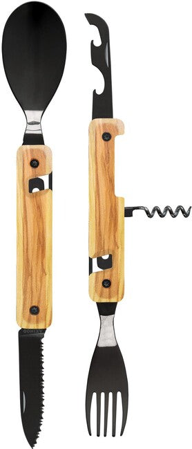 Akinod A02B00001 Πολυλειτουργικό Σετ 13h25, black mirror finish, olive wood