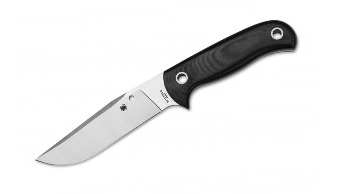 Spyderco Bradley Bowie Μαχαίρι με Σταθερή Λάμα 13 cm, μαύρο, G10, θήκη