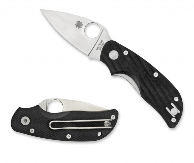 Spyderco Cat Μαχαίρι Τσέπης 6,3 cm, Μαύρο, G10
