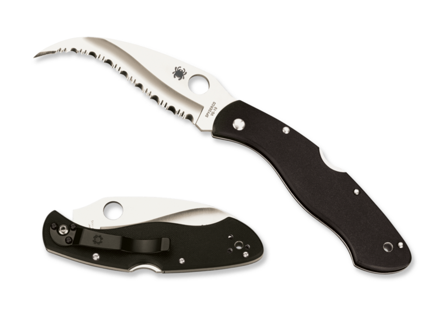 Spyderco Civilian Μαχαίρι 10,5 cm, Μαύρο, G10