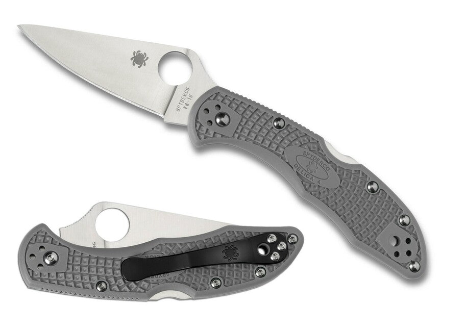Spyderco Delica 4 Lightweight Flat Ground θήκη μαχαιριού 7,5 cm, γκρι FRN