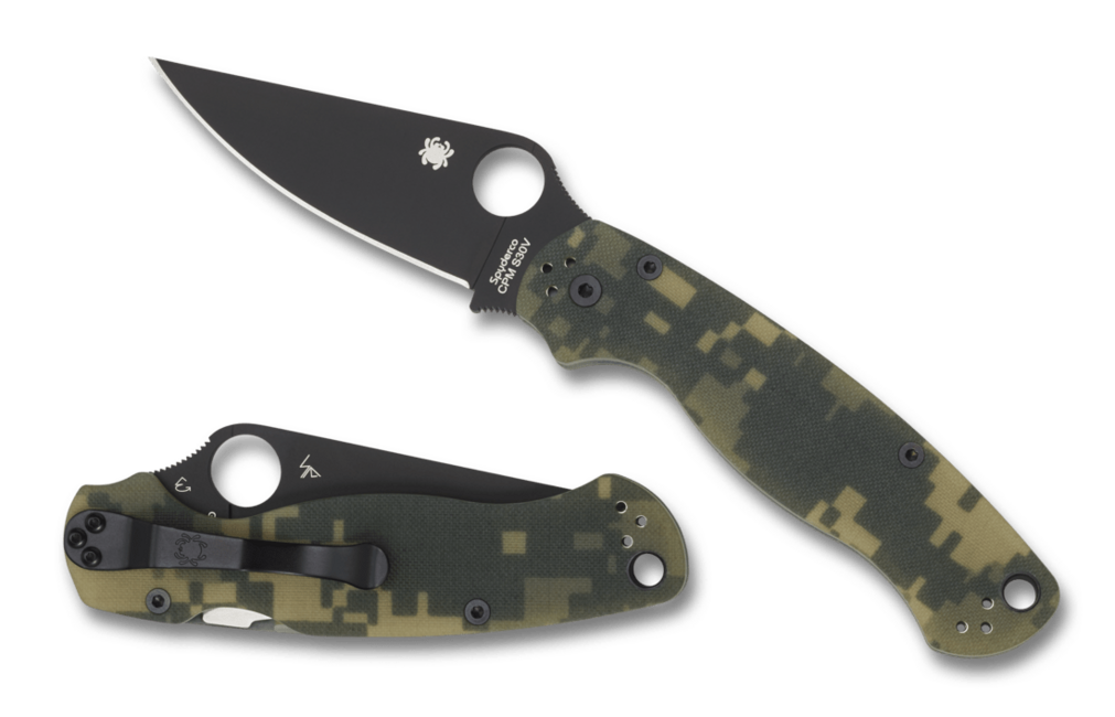 Spyderco Para Military 2 Μαχαίρι Τσέπης 8,7 cm, μαύρο καμουφλάζ G10