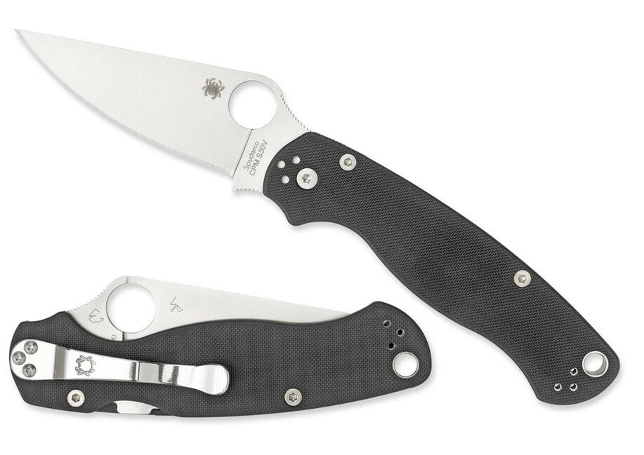 Spyderco Para Military 2 Τσέπης Μαχαίρι, Μαύρο, G10, 8,7 cm