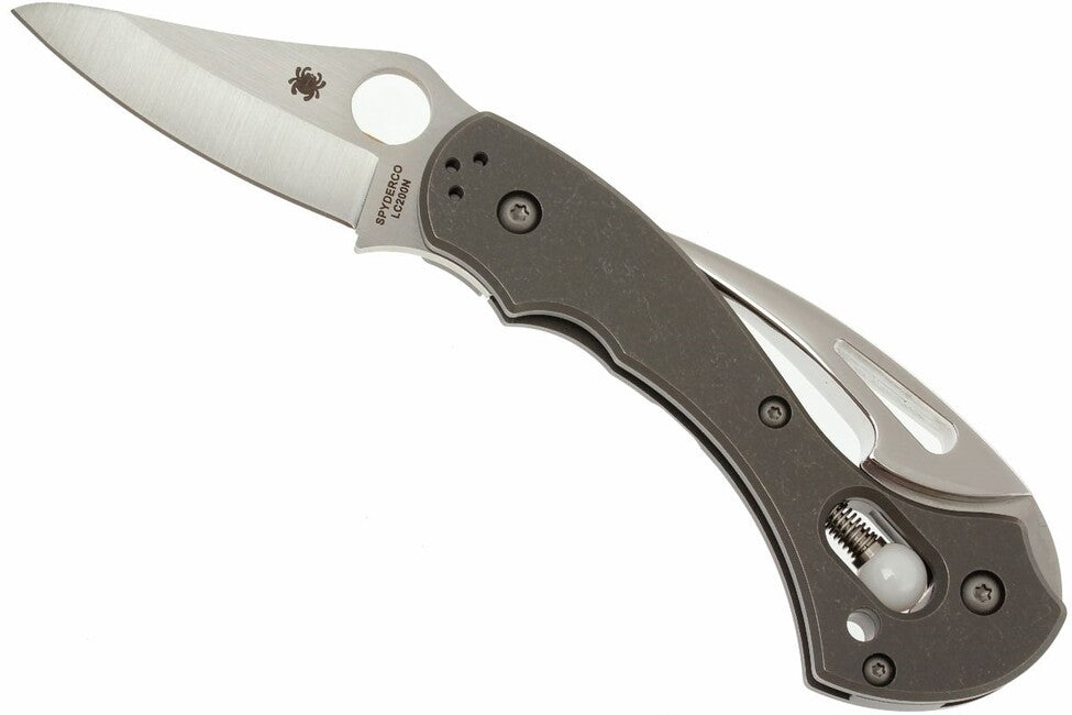 Spyderco Tusk Τσέπης Μαχαίρι 6 cm, Γκρι, Τιτάνιο
