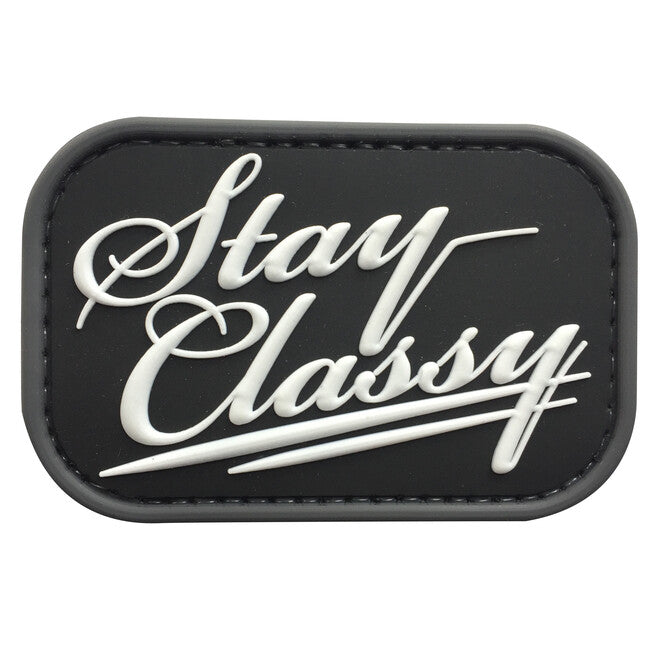 WARAGOD Stay Classy Swat Σήμα PVC, Μαύρο και Λευκό