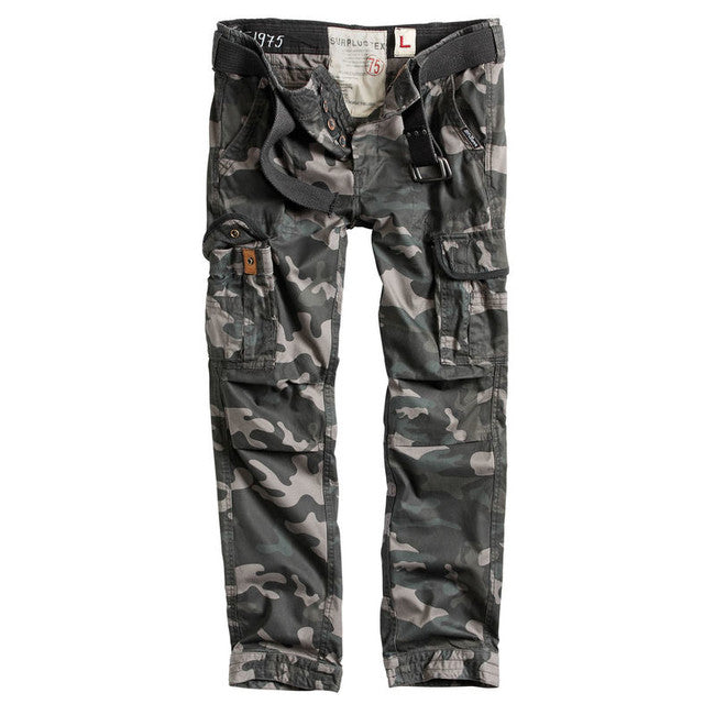 Surplus Premium Slimmy παντελόνι, black-camo