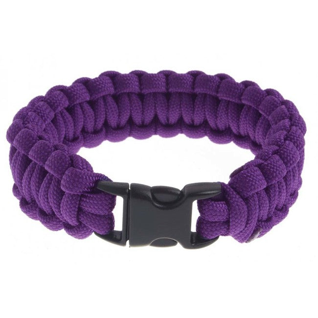 O&T Βραχιόλι Paracord πλαστική πόρπη, μωβ