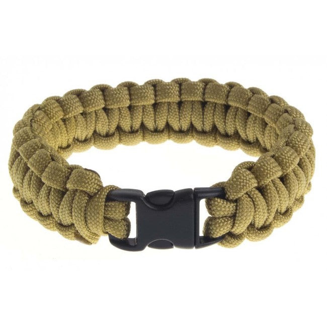O&T Βραχιόλι Paracord με Πλαστική Αγκράφα, Χακί