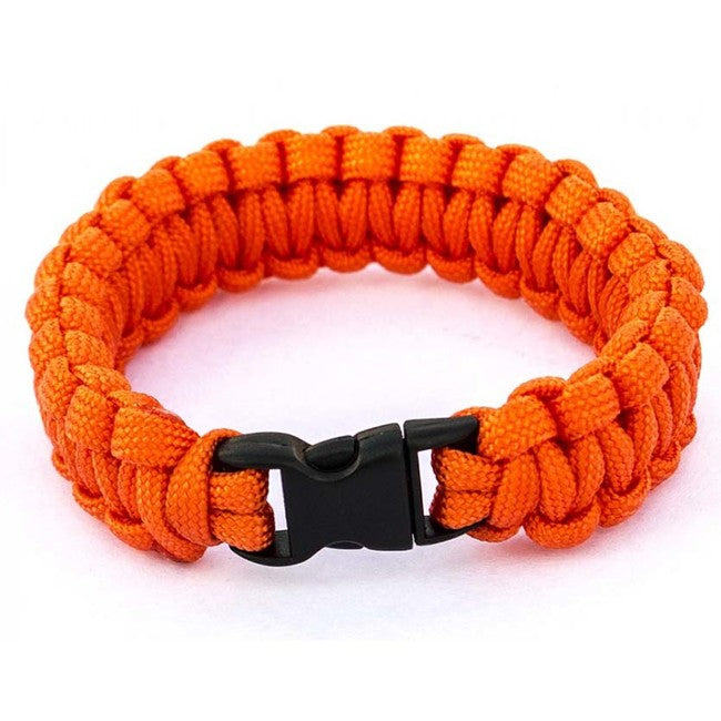 O&T Βραχιόλι Paracord με Πλαστική Αγκράπιστρα, Πορτοκαλί
