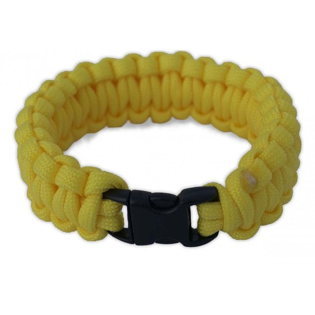 O&T Βραχιόλι Paracord με Πλαστική Αγκράφα, Κίτρινο