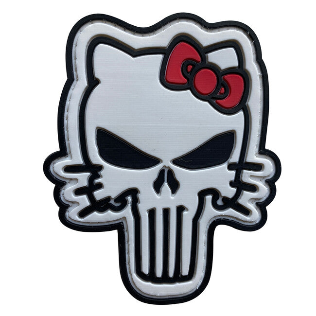 WARAGOD Tactical Hello Kitty Σήμα PVC, Λευκό και Ροζ