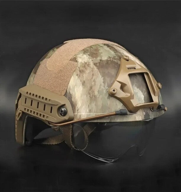 DRAGOWA Tactical Fast MH τακτική κράνος με γυαλιά Charger, AT (χωρίς πιστοποίηση)