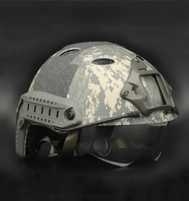 DRAGOWA Tactical Fast PJ τακτική κράνος με γυαλιά Bolt, ACU (χωρίς πιστοποίηση)