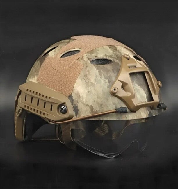 DRAGOWA Tactical Fast PJ τακτική κράνος με γυαλιά Bolt, AT (χωρίς πιστοποίηση)