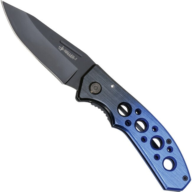 Haller Tame Dark Blue II Μαχαίρι Τσέπης 420rsf, με Clip