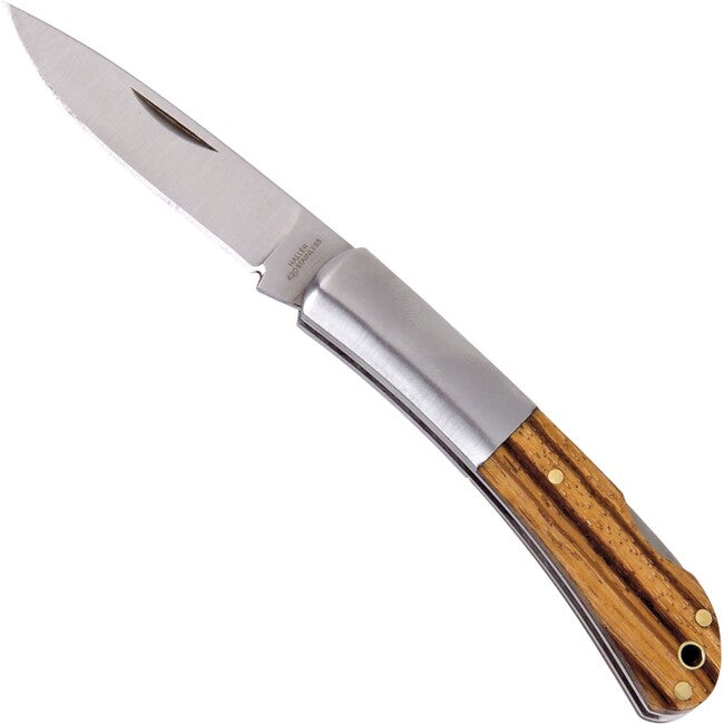 Haller Tame Μαχαίρι Τσέπης Stahlbacken Zebraholz, 420rsf, 60mm