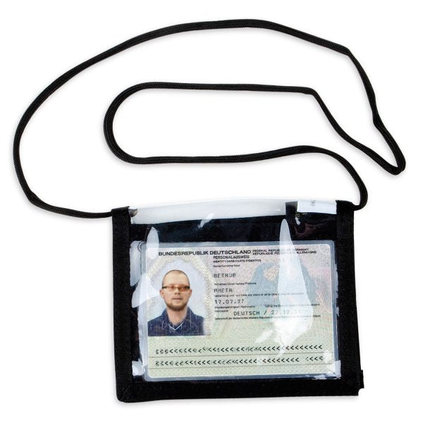 Tasmanian Tiger ID Holder θήκη λαιμού, μαύρο