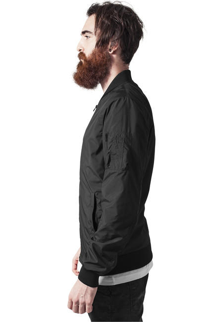 Urban Classics Ελαφρύ Μπουφάν Bomber, Μαύρο