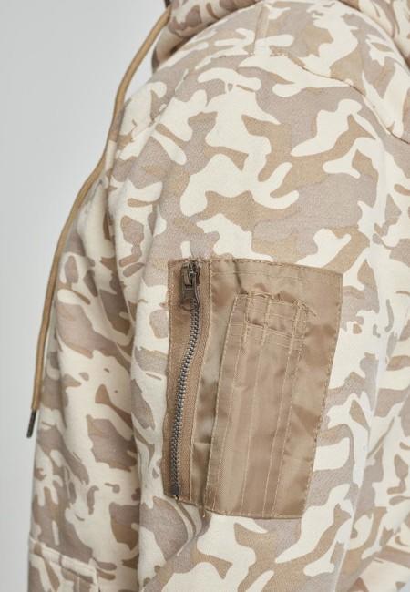 Urban Classics Φούτερ με Κουκούλα Camo Ανδρικό