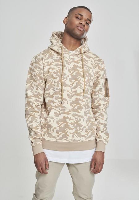 Urban Classics Φούτερ με Κουκούλα Camo Ανδρικό