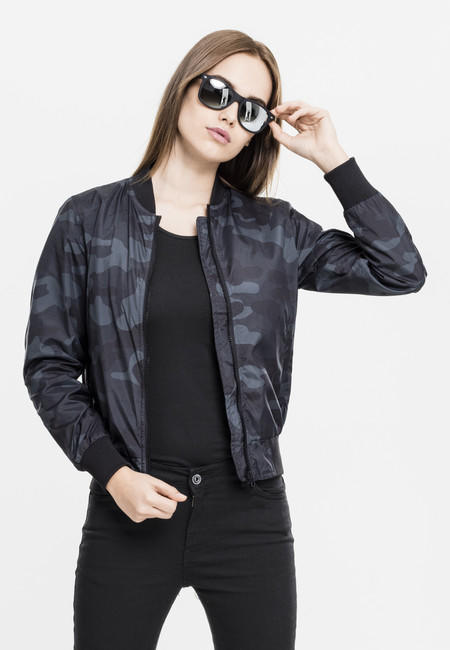 Urban Classics Ελαφριά Μπουφάν Bomber Camo Γυναικείο