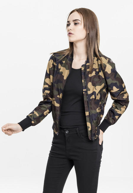 Urban Classics Ελαφρύ Bomber Κάμο Μπουφάν Γυναικείο