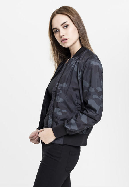 Urban Classics Ελαφριά Μπουφάν Bomber Camo Γυναικείο