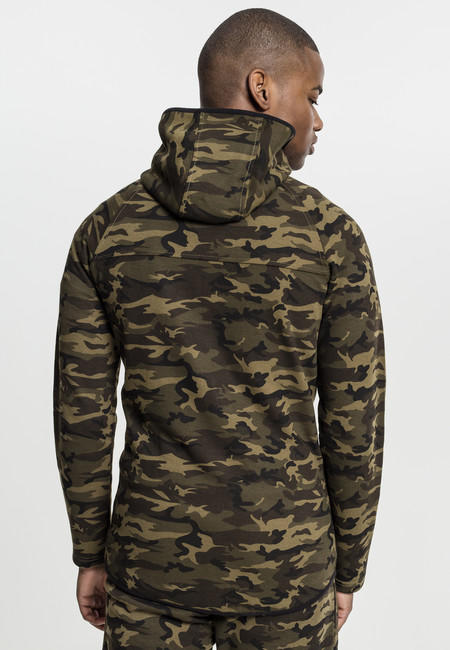 Urban Classics Φούτερ με Κουκούλα Camo Ανδρικό με Φερμουάρ