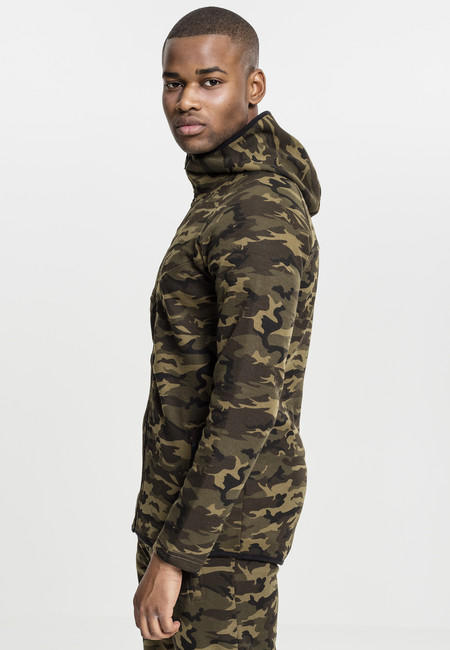 Urban Classics Φούτερ με Κουκούλα Camo Ανδρικό με Φερμουάρ