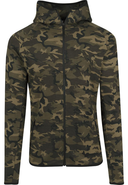 Urban Classics Φούτερ με Κουκούλα Camo Ανδρικό με Φερμουάρ