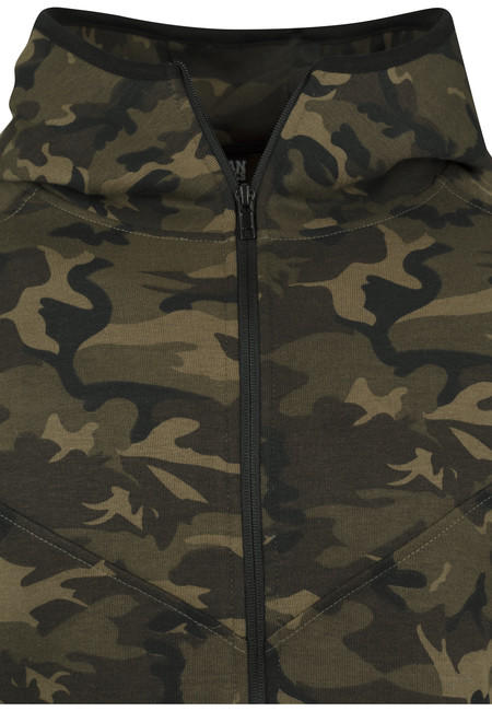 Urban Classics Φούτερ με Κουκούλα Camo Ανδρικό με Φερμουάρ