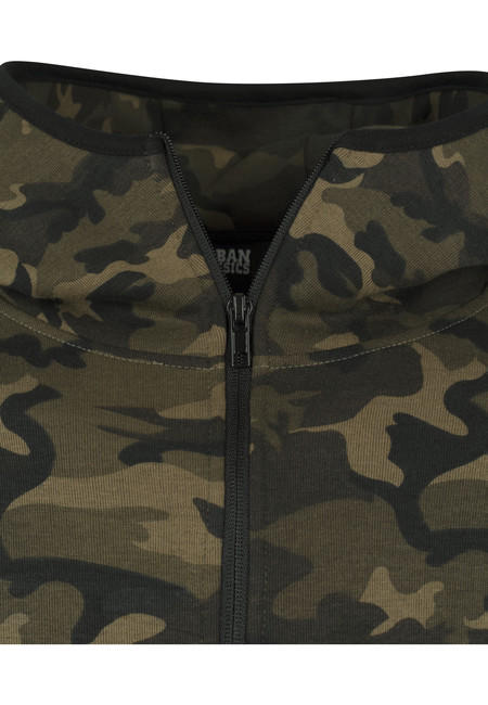 Urban Classics Φούτερ με Κουκούλα Camo Ανδρικό με Φερμουάρ
