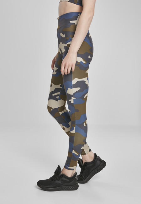 Urban Classics Camo Tech γυναικείο Leggings, olive camo