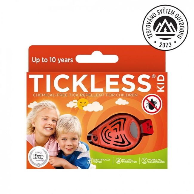 Tickless Kid Υπερηχητικός Απωθητικός κατά των Κροτώνων, Πορτοκαλί